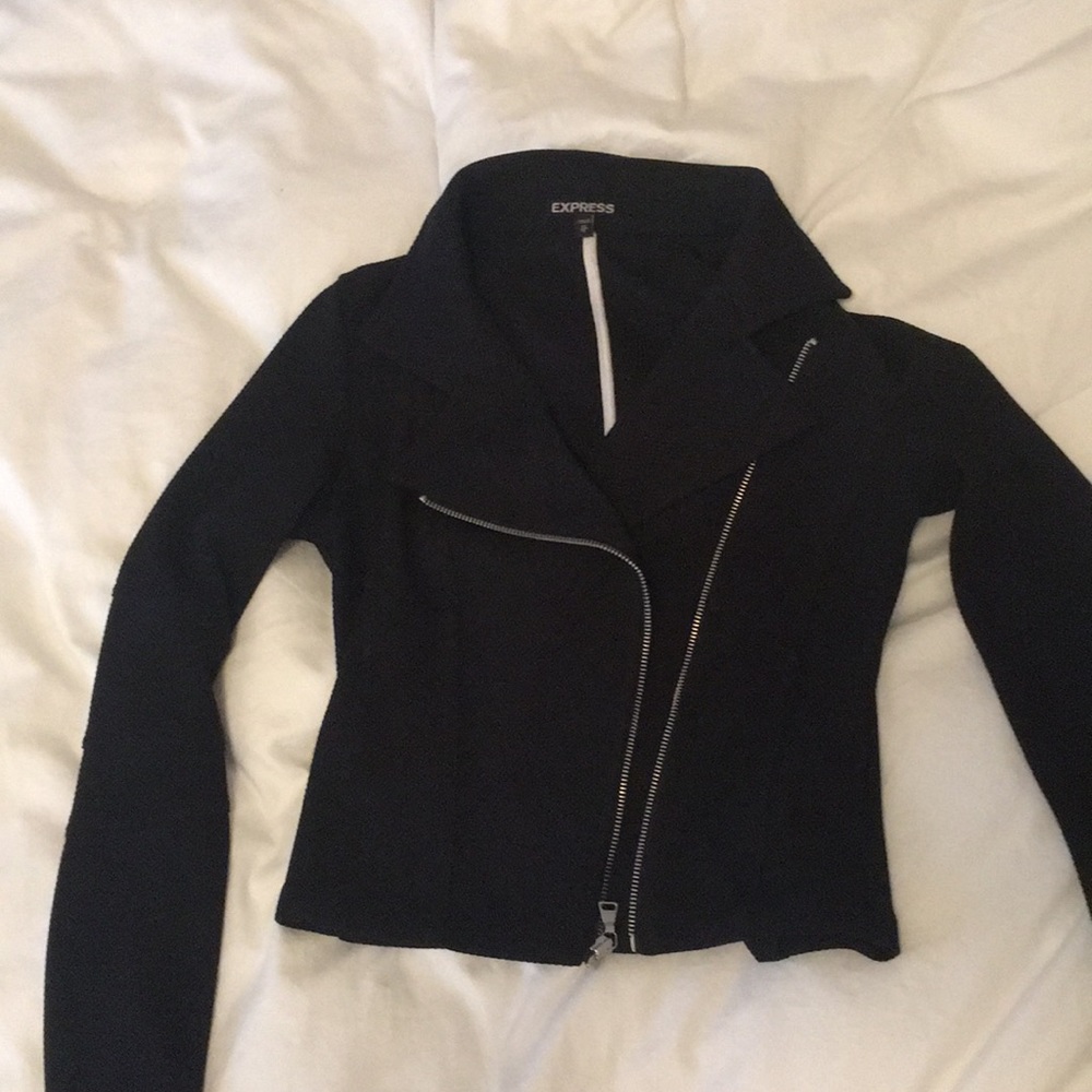Express knit moto jacket